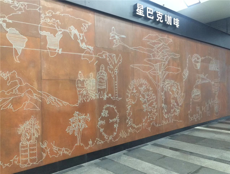 当涂耐候钢幕墙